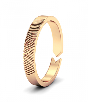 Кольцо с отпечатком пальца (Мод.256)